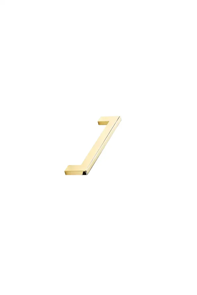 Ručica za nameštaj Flat furnipart kraća – polished brass dizajn
