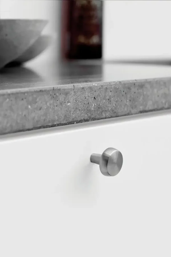 Ručica za nameštaj Autumn furnipart – inox look, montirana na fioku